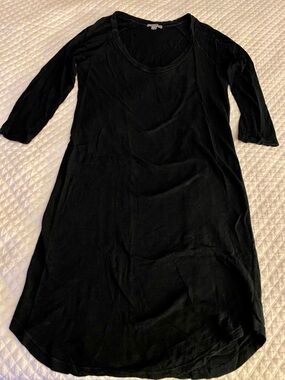 James Perse black 3/4 sleeve dress M